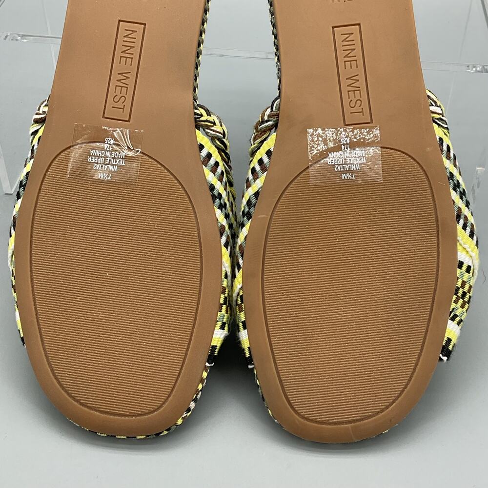 NEW Nine West Women’s Lalta Knotted Flat Slide Sandals Light Green Size 7.5M - Picture 10 of 10